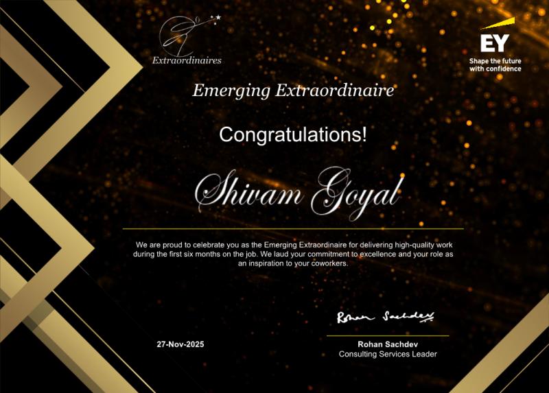 EY Emerging Extraordinaire Award